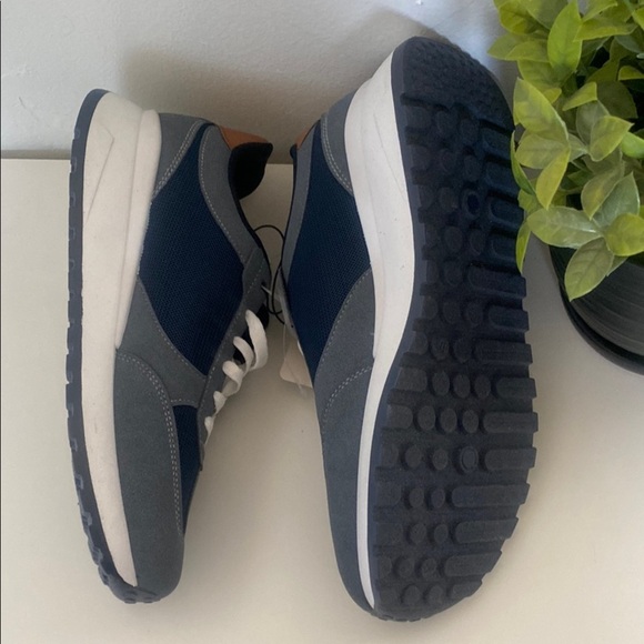 Lucky Brand Gray and Blue Sneakers with Suede and Mesh - Picture 10 of 10